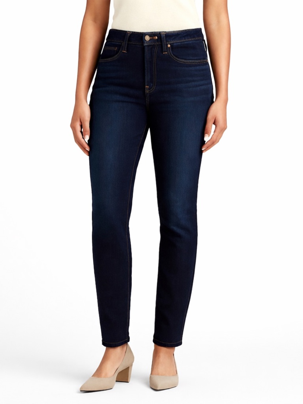 True Craft Dark Wash Tapered Stretch Ankle Jeans Women’s Size 10